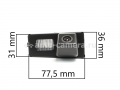 CCD штатная камера заднего вида с динамической разметкой AVIS Electronics AVS326CPR (#078) для SSANGYONG